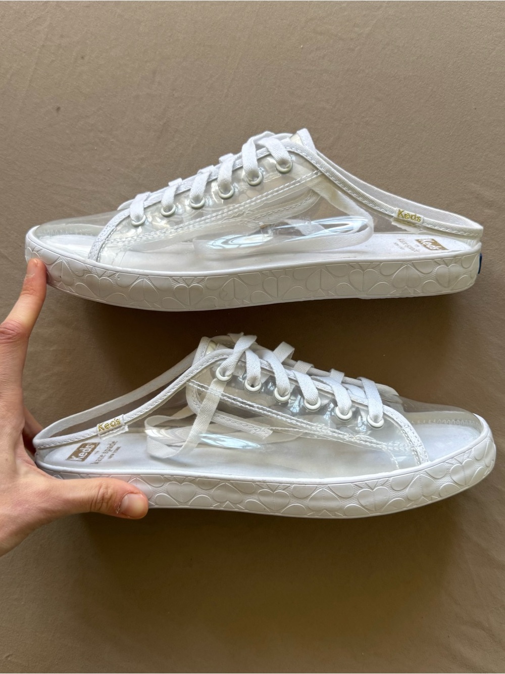 Keds × Kate Spade New York Kickstart Transparent Mule Sneakers